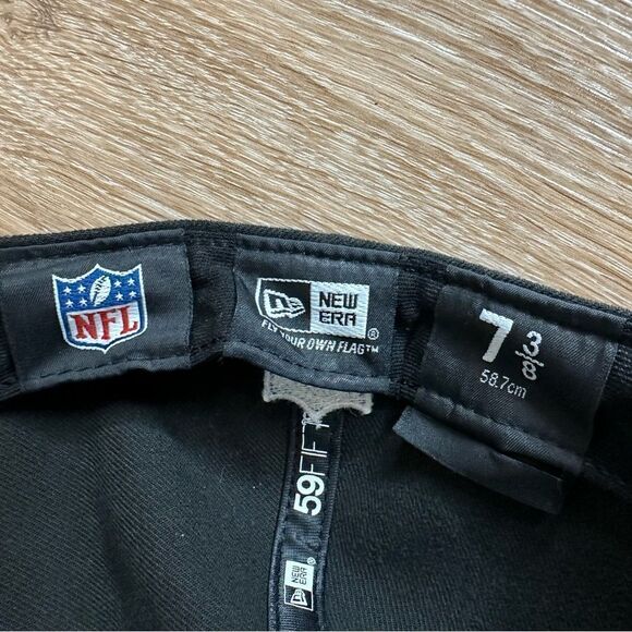 New Era San Francisco 49ers Black Fitted Men's Hat, Size: 7 3/8 - Picture 10 of 11